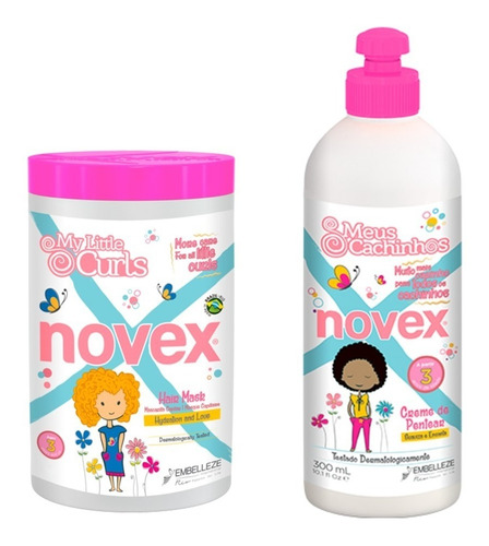 Mascarilla Y Crema De Peinar Novex Meus Cachinhos Rizos Niño