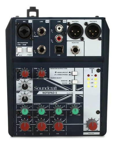 Consola Mixer Analogica Soundcraft Notepad-5 Usb