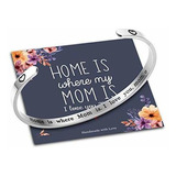 Ra De Puño - Mom Bracelet Mom Gifts, Home Is Mom Is I Love Y