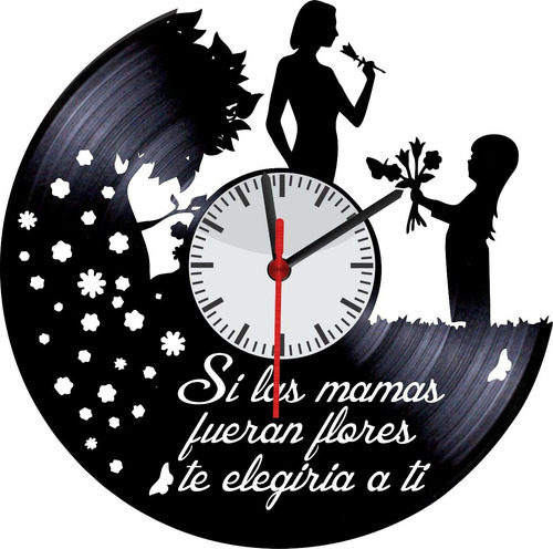 Reloj Lp/ Vinyl Clock Dia De La Mujer Women´s Day