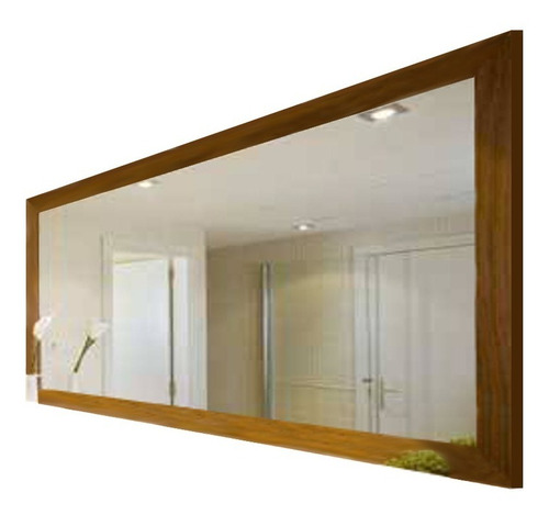 Espejo En Marco Madera Para Baño 1,00 X 0,70 M  (7 Cm M)
