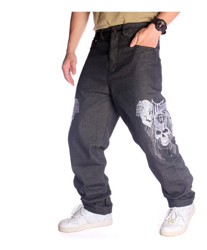 Pantalones Vaqueros Elásticos Para Baile De Hip Hop Para Hom
