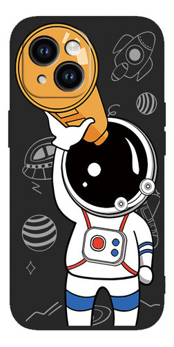 Capa De Luxo Para iPhone Space Astronaut Telescope