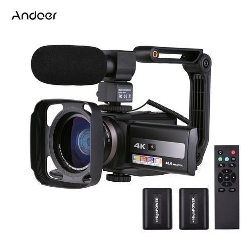 Andoer 4k 60fps Ultra Hd Cámara De Vídeo Digital Dv Videocám