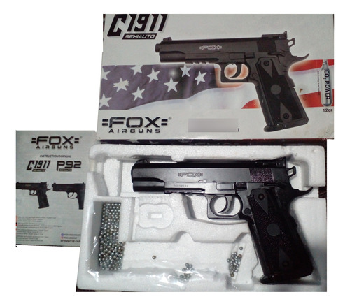 Pistola Co2 Fox C1911 Impecable 