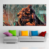 Cuadro Poliptico Batman Watching Dc Comics Art Xxl 192x100cm