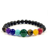 Pulsera Para Las Mujeres Chakra Piedras Reales 7 Bolas ...