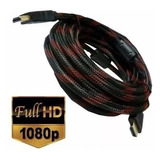 Cable Hdmi 25 Metros Full Hd Mallado 2 Filtros Led Tv 3d