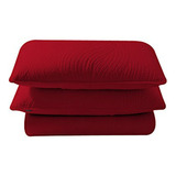 Set Colcha Brielle Home Stream, King, Rojo