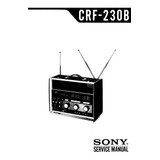 Esquema Radio Sony Crf230b Crf 230b  Crf230 Crf 230 Em Pdf 