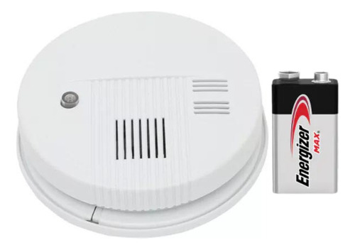 Alarma Sensor Detector De Humo Autónomo + Bateria 9v 