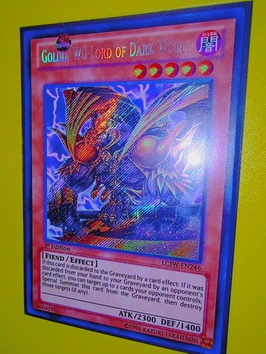 Yugioh! Goldd, Wu-lord Of Dark World Secret Lcjw-en246 1st