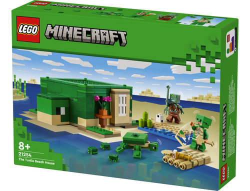 Lego Minecraft 21254 A Casa Tartaruga De Praia