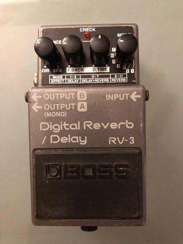 Boss Rv-3 Reverb Delay Pedal Vintage