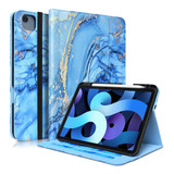 Funda Para iPad Air 4/5 - Marmol Azul