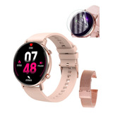 Smart Watch Dt 88 Max Rosa +2 Malla +protector De Pantalla