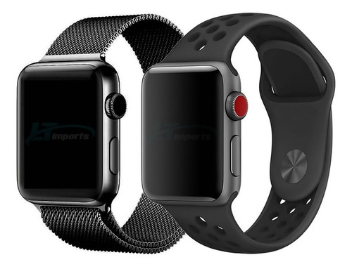 Kit Pulseira Magnetica Pulseira Sport Para Apple Watch7 45mm