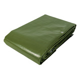 Lona Uso Rudo, Verde Olivo, 6 X 12 M, Truper Expert 16379