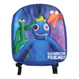 Mochila Rainbow Friends Blue 12  Escolar Jardín Arcoiris