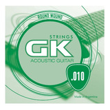 Cuerda Para Guitarra Acústica Gk 010 Primera X 12 Unidades