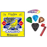 Kit Encordoamento P/ Violão Náilon Canário Genw + Acessórios