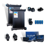 Kit Aquecedor Solar Piscina 22placas 3mt+controlador Digital