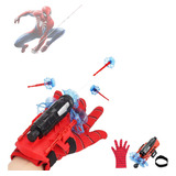 Guantes De Spiderman Con Lanzador De Plástico Niños Juguetes