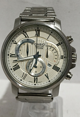 Auténtico Reloj Casio Beside Cronógrafo Bem-506 50m Wr