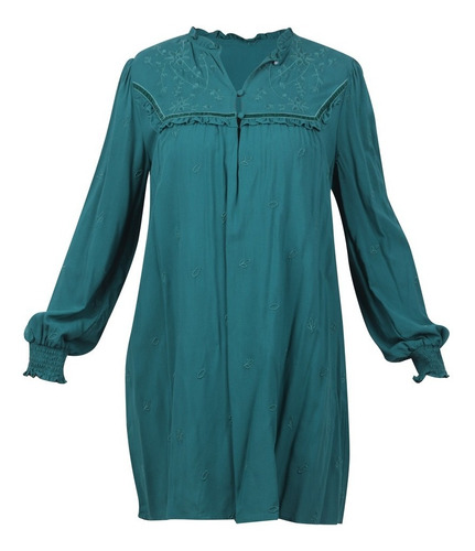 993-45 Vestido Dama Mujer Verde