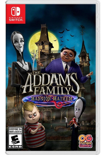 The Addams Family Mansion Mayhem Locos Adams Nintendo Switch
