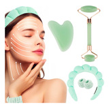 Kicosy Juego De Rodillo De Jade Y Gua Sha Para Mujer, Pulser