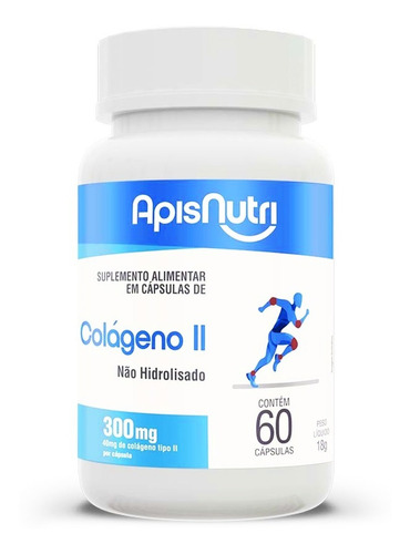 Colágeno Tipo Ii 300mg 60 Cápsulas Apisnutri