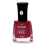 Esmalte Diamond Gel Vinho Bordô Risqué 9,5ml