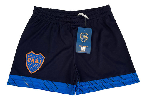 Short De Fútbol Niño Fan Boca Juniors Con Licencia Oficial