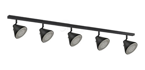 Aplique Barral 5 Luces Spot Cono Led Ar111 Riel Base Regleta