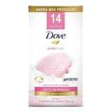 Jabón En Barra Dove Pink/rosa 14 Pzas De 135 G C/u