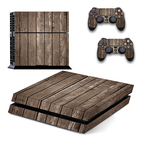 Skin Personalizado Para Ps4 Fat Madera (0575) 