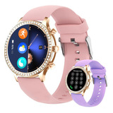 Reloj Dama Smartwatch G12 Pro Con Piedras Doble Pulso