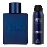 Kit Colônia Masculino H-men. Desodorante   Empire.