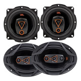 Combo 4 Alto Falantes Portas Tampão Jbl 6 + 6x9 Pol 400w Rms