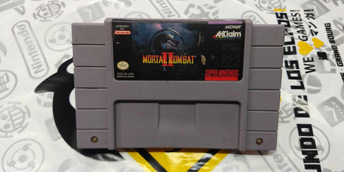 Mortal Kombat 2 Super Nintendo Original Funcionando Perfecto