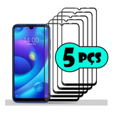 Kit Com 5 Películas 3d Vidro Tela Toda Para Xiaomi Mi Play