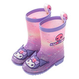 Botas De Lluvia Cristal For Niños Caña Media Y Baja Sanrio