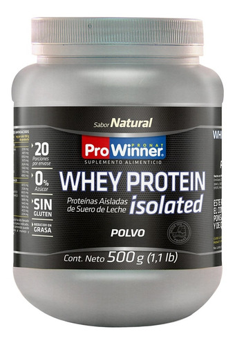 Whey Protein Suero De Leche (natural 500 Gr) Prowinner