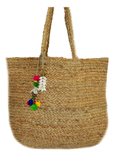 Bolso Yute Canteo Playero Amplio