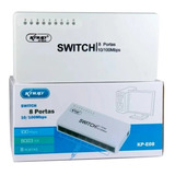 Switch 8 Portas Fast 10/100 Hub Rj45 Knup Kp-e08b 