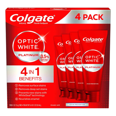 Pasta De Dientes Colgate Optic White Renewal 116 G, Paquete