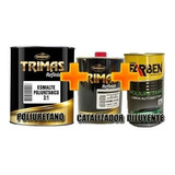 Kit Pintura Poliuretano Automotor 4 L + 1,25 Cat. + 3l Diluy