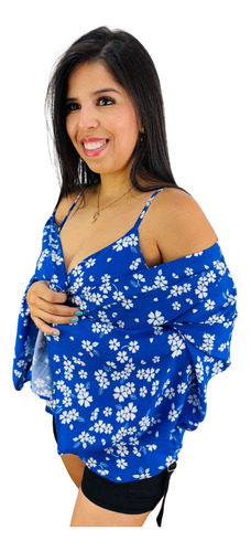 Conjunto Kimono E Cropped Estampado 1036