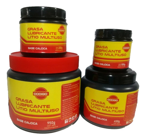 Grasa Multiuso Litio Roja 500g Codigo